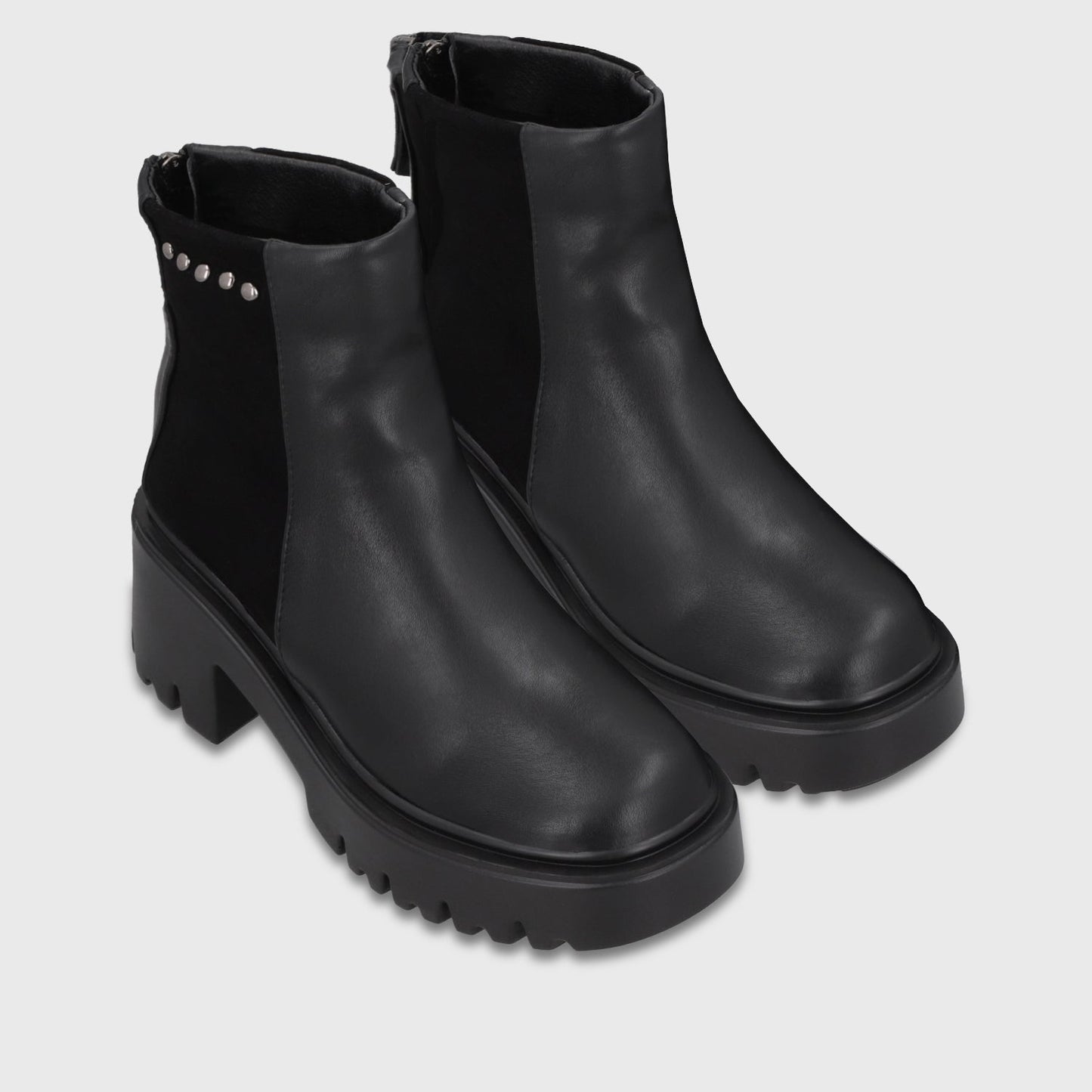 Botin Plataforma Negro Mujer 4575401