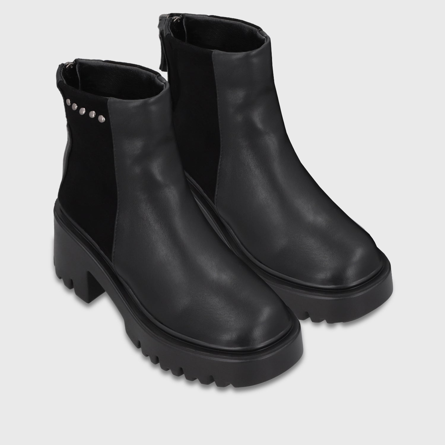 Botin Plataforma Negro Mujer 4575401