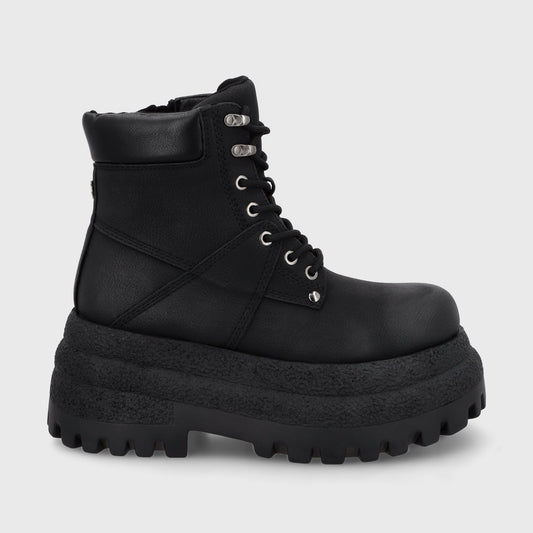 Botin Plataforma Negro Mujer 55290 - Gotta Perú