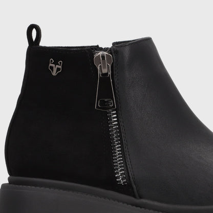 Botin Plataforma Negro Mujer 6585101