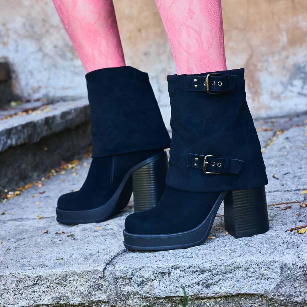 Botin Taco Negro Mujer 33786 - Gotta Perú