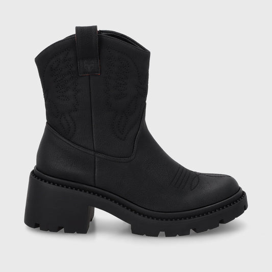 Botin Taco Negro Mujer 45745 - Gotta Perú