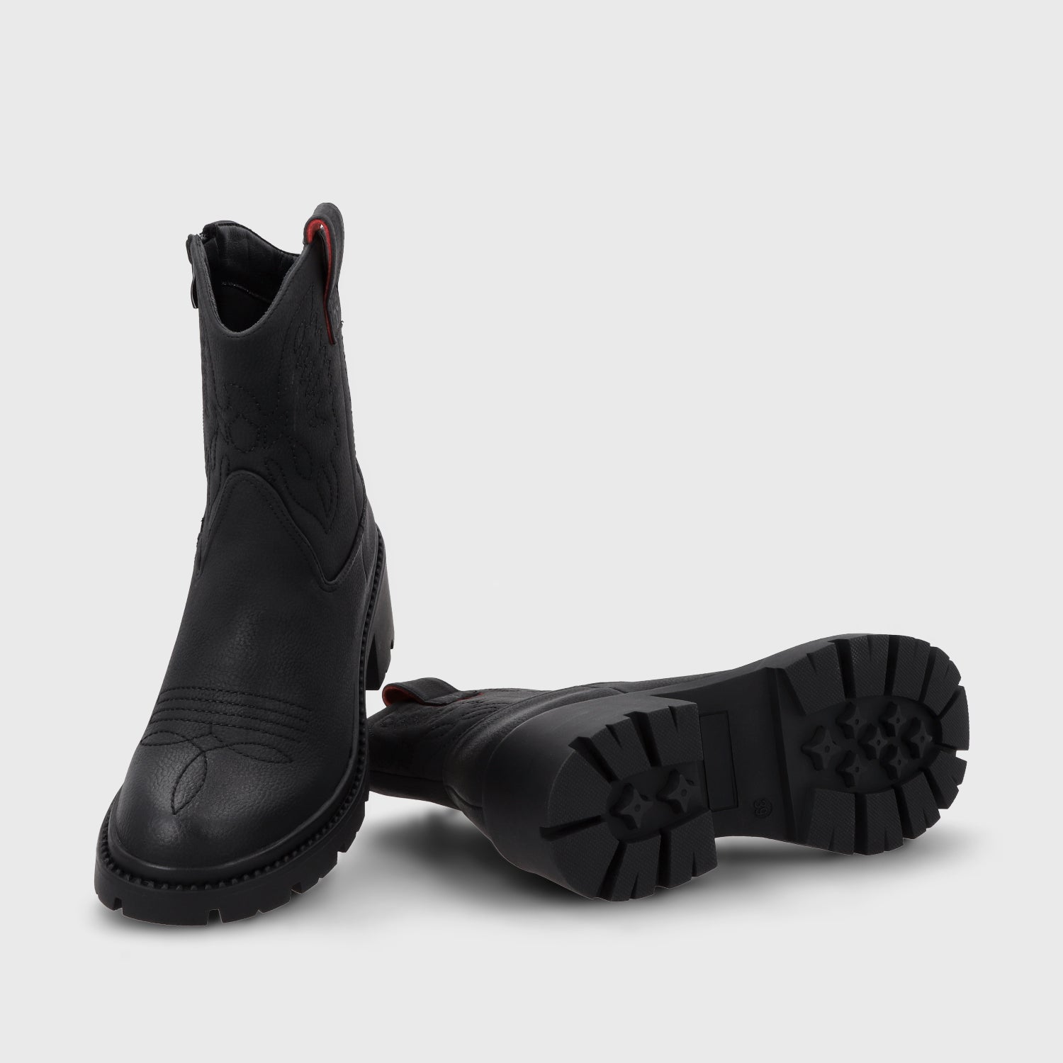 Botin Taco Negro Mujer 45745 - Gotta Perú