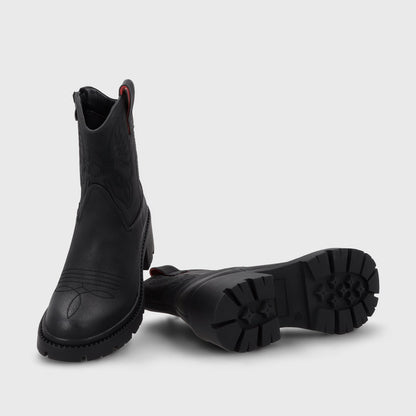 Botin Taco Negro Mujer 45745 - Gotta Perú