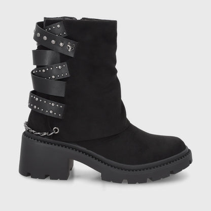 Botin Taco Negro Mujer 45746 - Gotta Perú