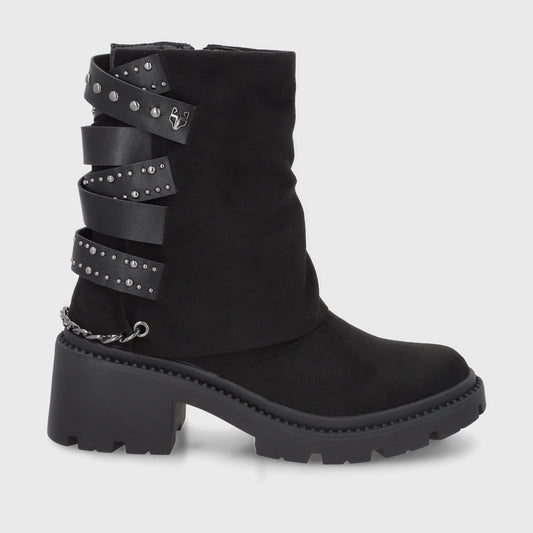 Botin Taco Negro Mujer 45746 - Gotta Perú