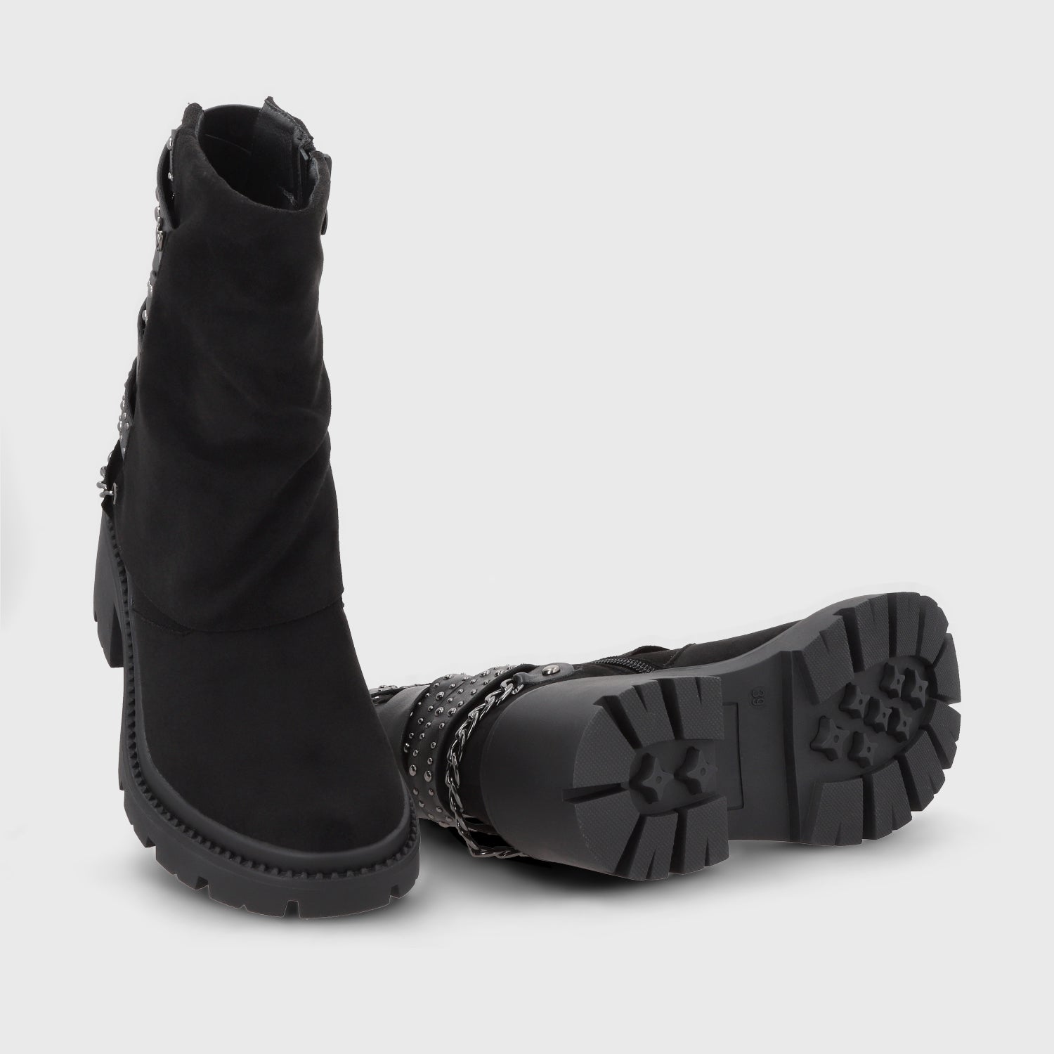 Botin Taco Negro Mujer 45746 - Gotta Perú