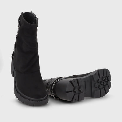 Botin Taco Negro Mujer 45746 - Gotta Perú