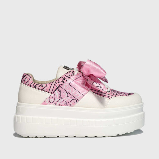 Zapatilla Blanca Estampada Mujer 13265