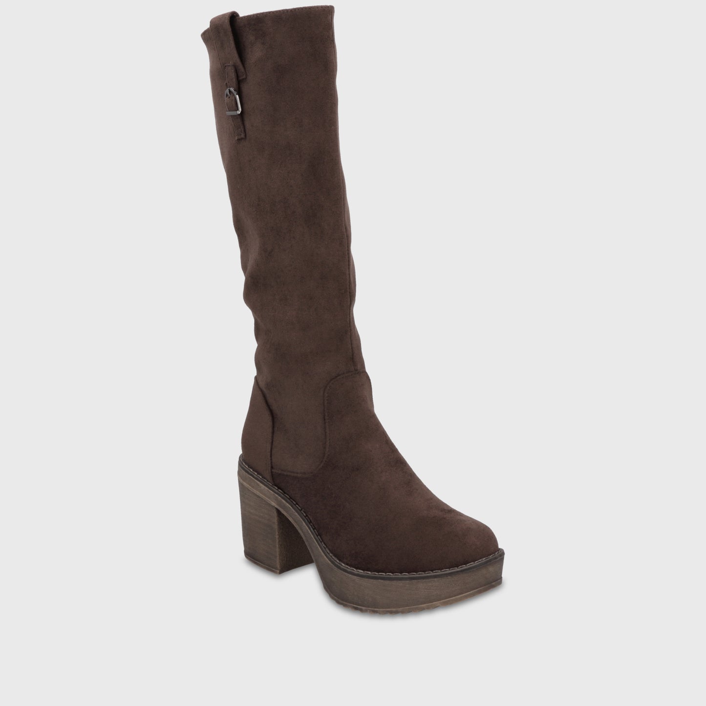 Bota Plataforma Café Mujer 13501