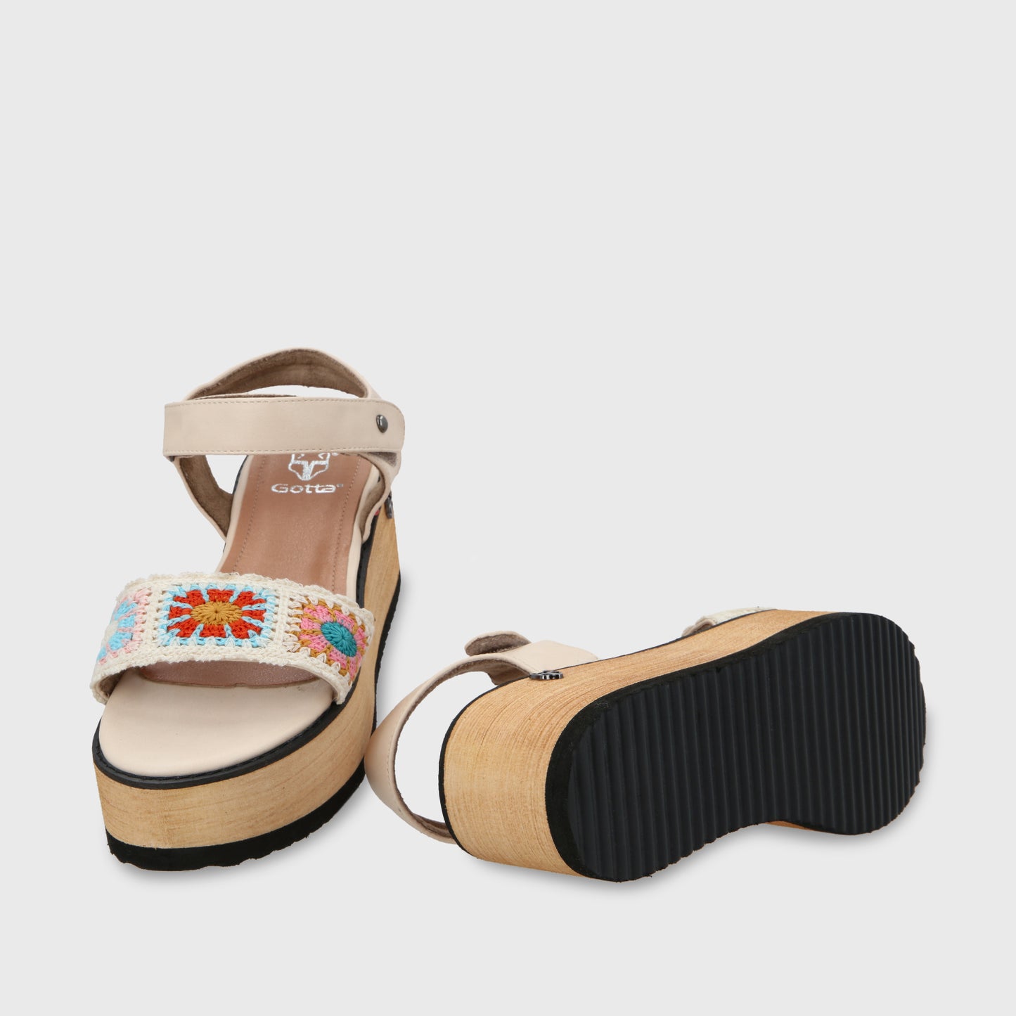 Sandalia Plataforma Multicolor Mujer 15616