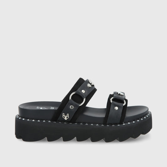 Sandalia Negra Mujer 1573B