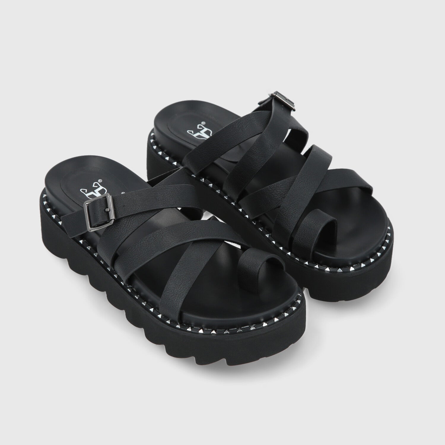 Sandalia Negra Mujer 1573C