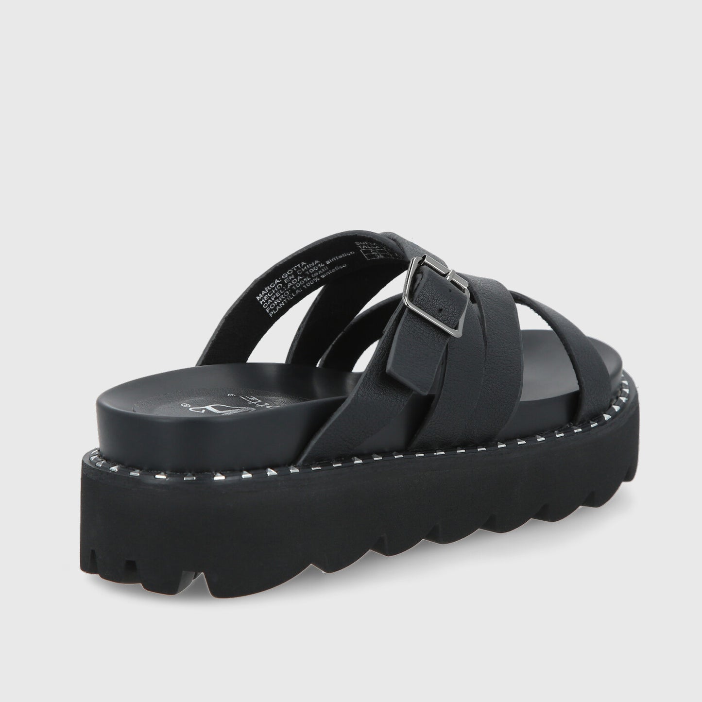 Sandalia Negra Mujer 1573C