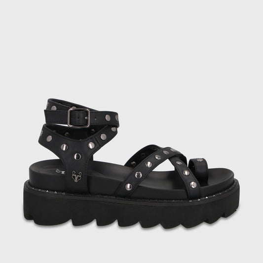 Sandalia Negra Mujer 1573H