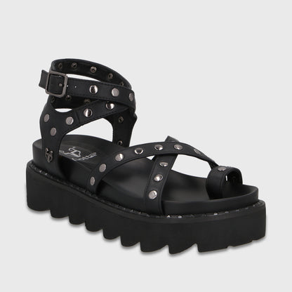 Sandalia Negra Mujer 1573H