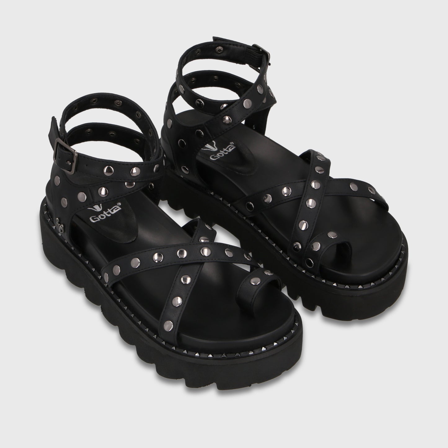 Sandalia Negra Mujer 1573H