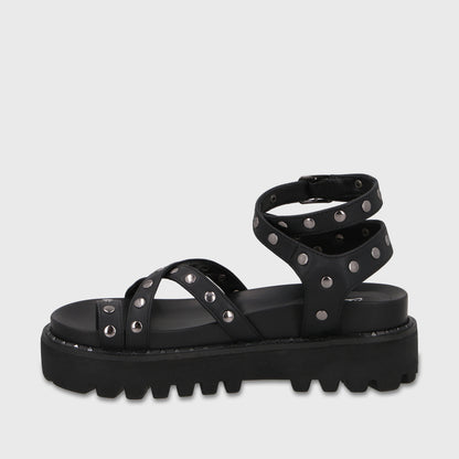 Sandalia Negra Mujer 1573H