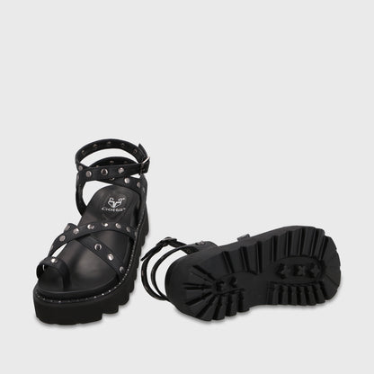 Sandalia Negra Mujer 1573H