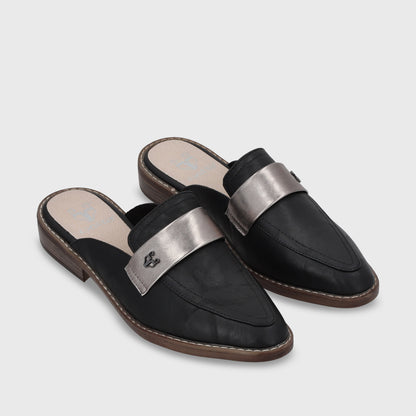 Puntilla Plana Negra Mujer 17569