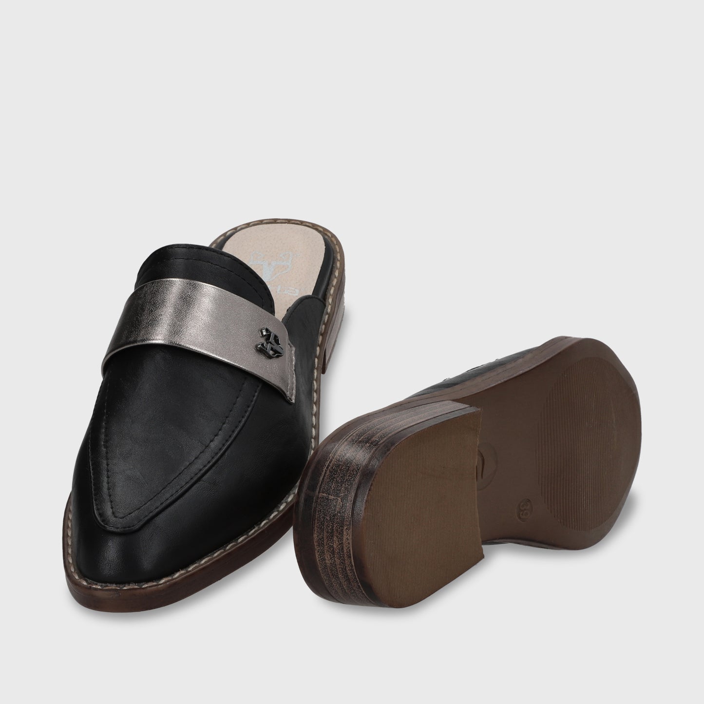 Puntilla Plana Negra Mujer 17569