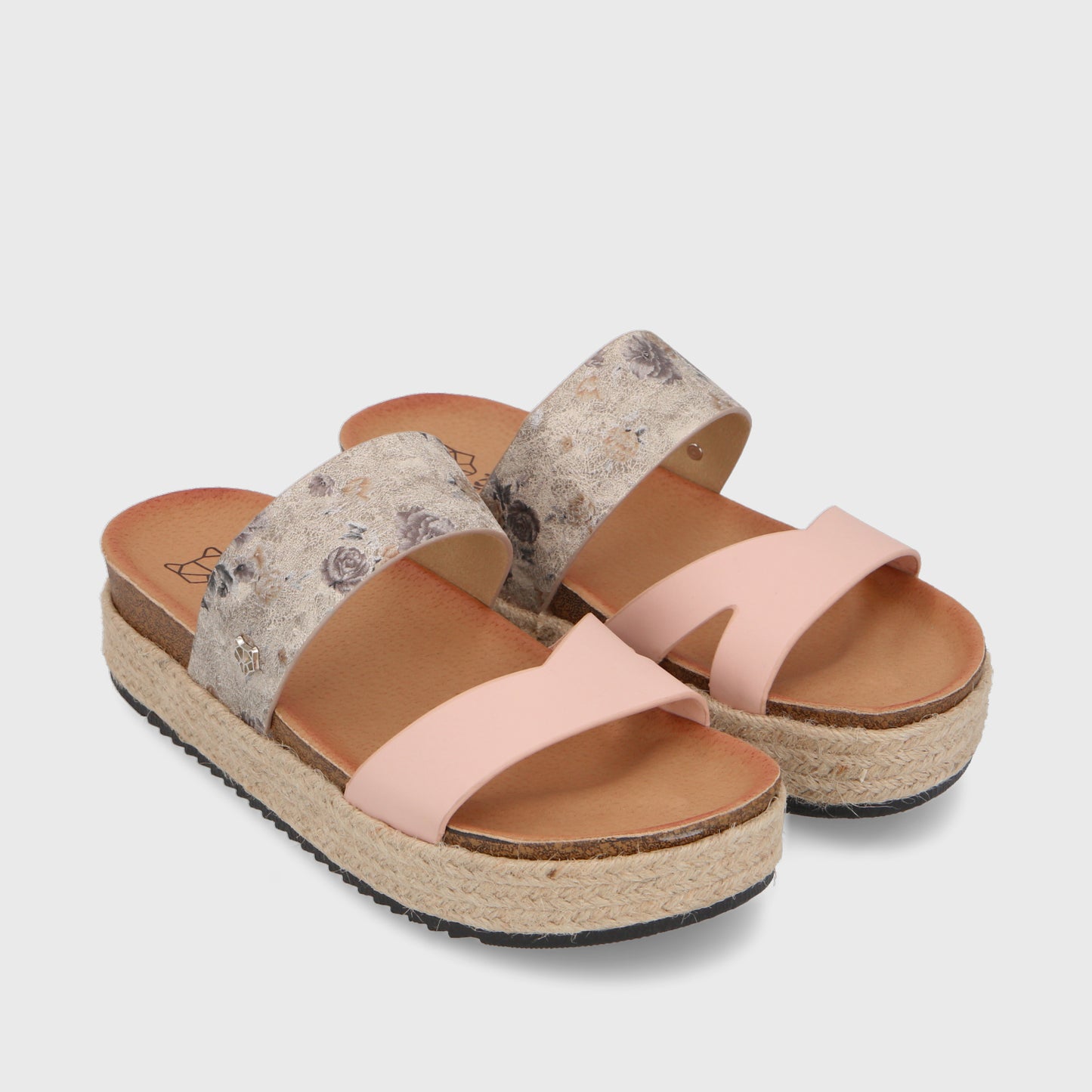 Sandalia Plataforma Multicolor Mujer 23194