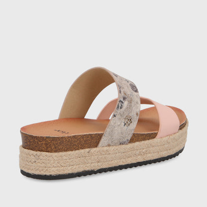 Sandalia Plataforma Multicolor Mujer 23194