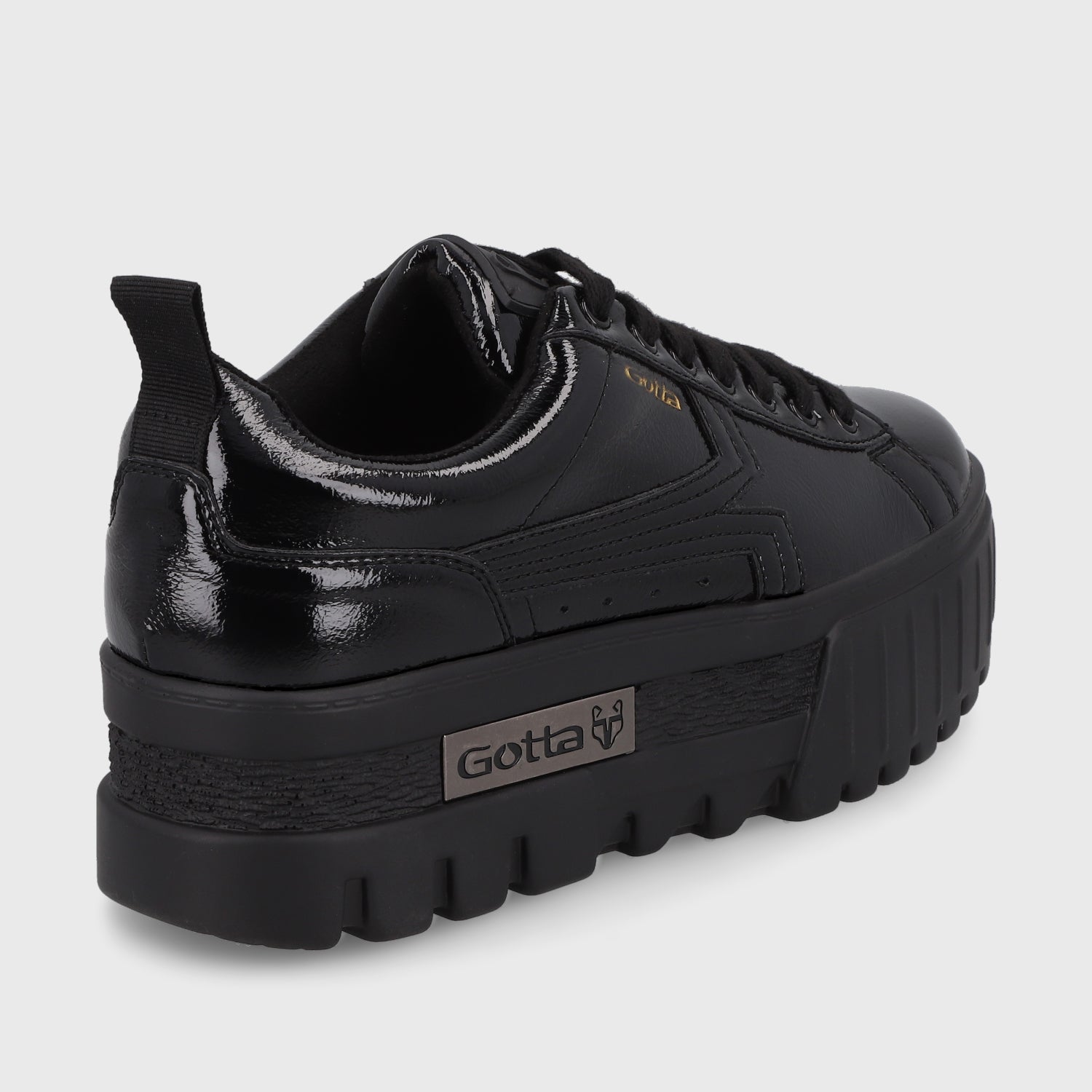 Zapatilla Plataforma Negra  Mujer 23243