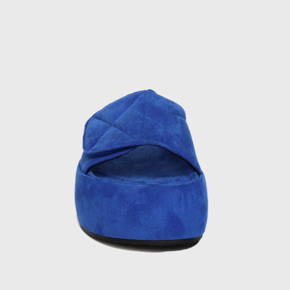 Sandalia Plataforma Azul Mujer 25520
