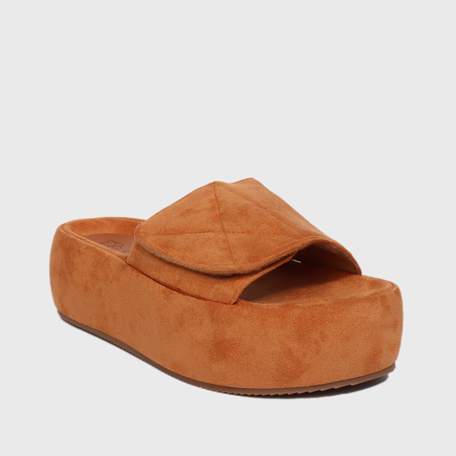 Sandalia Plataforma Camel Mujer 25520