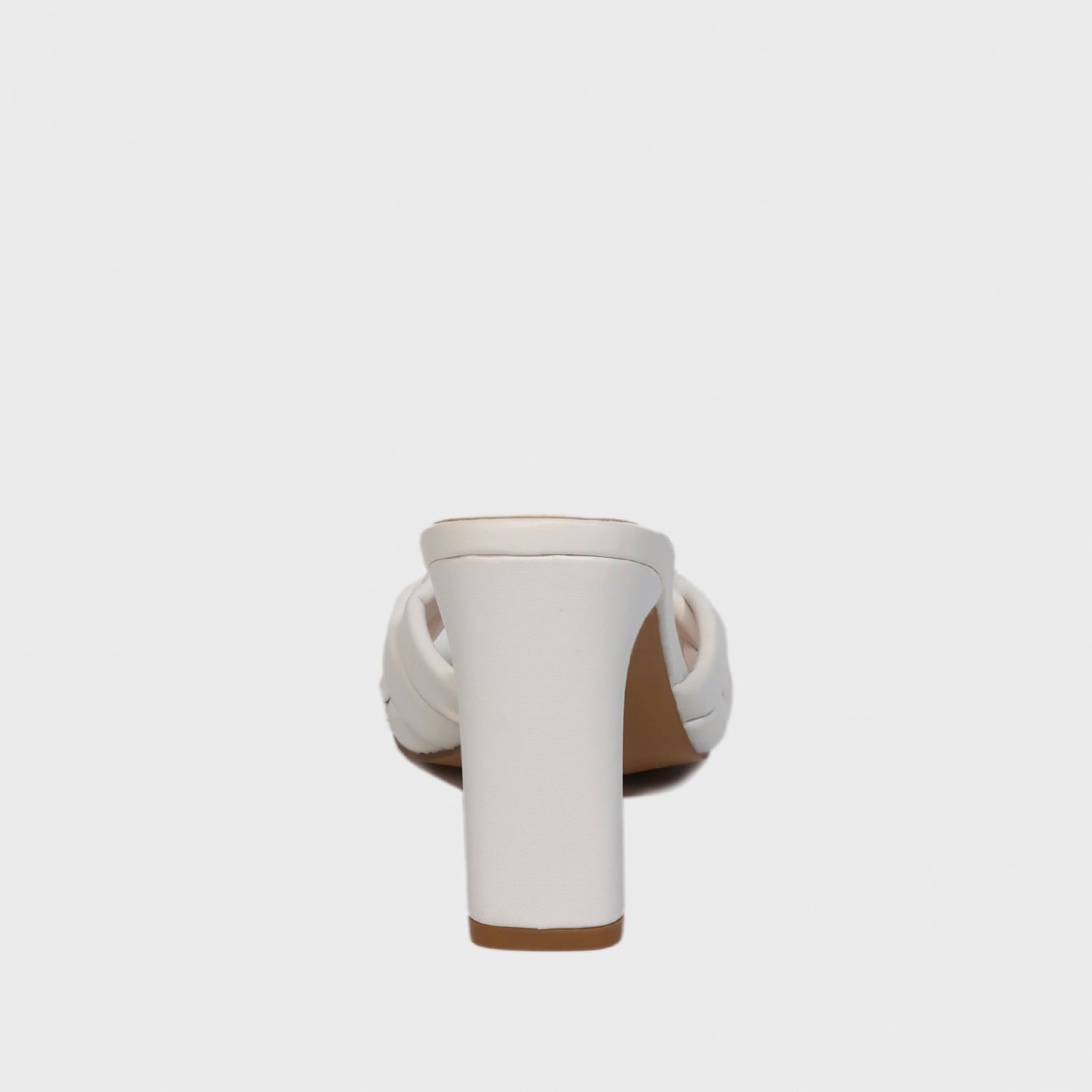 Sandalia Taco Blanca Mujer 25701