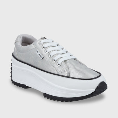 Zapatilla Plateada Mujer 25970