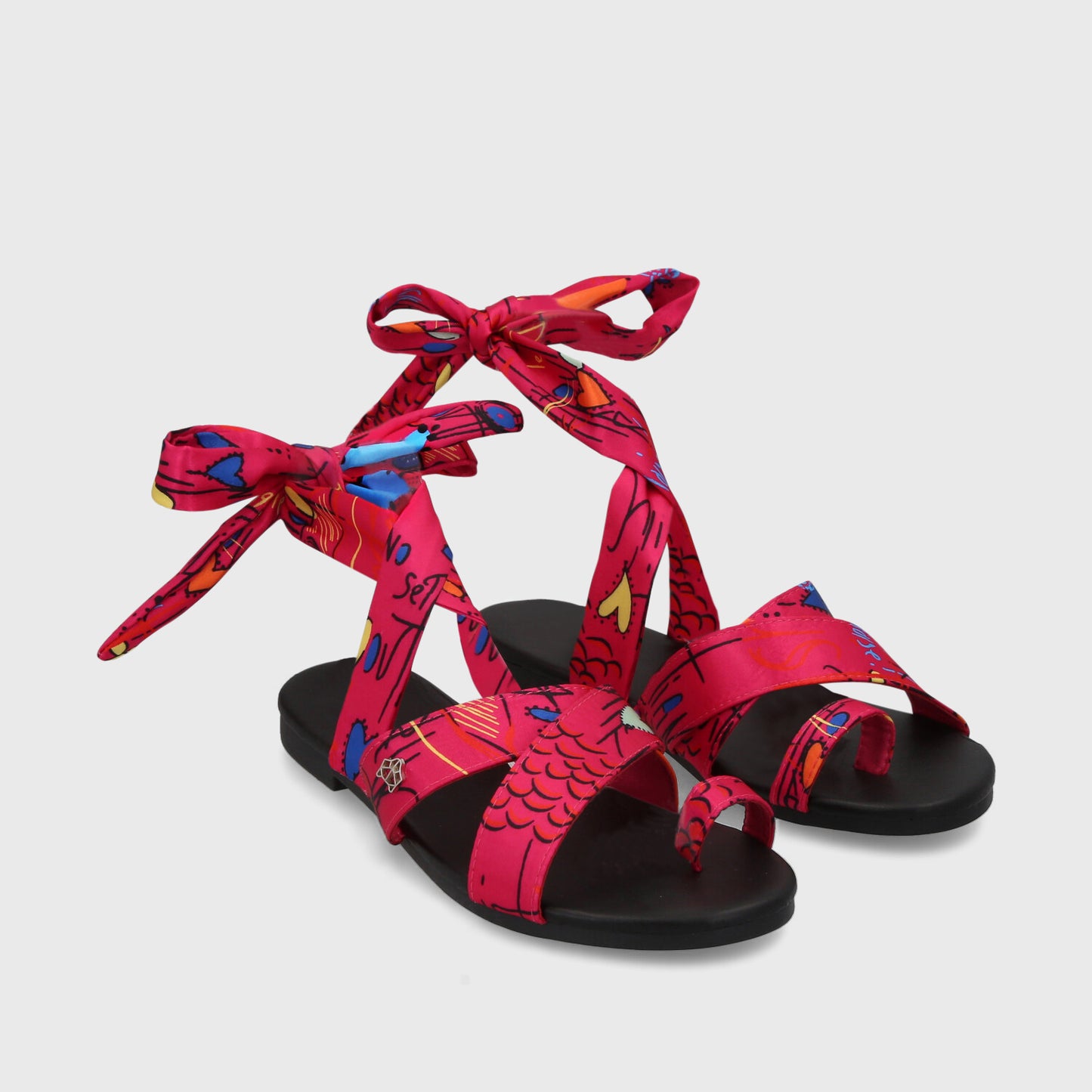 Sandalia Plana Multicolor Mujer 33712