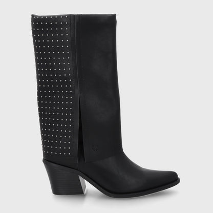 Bota Taco Negra Mujer 33769