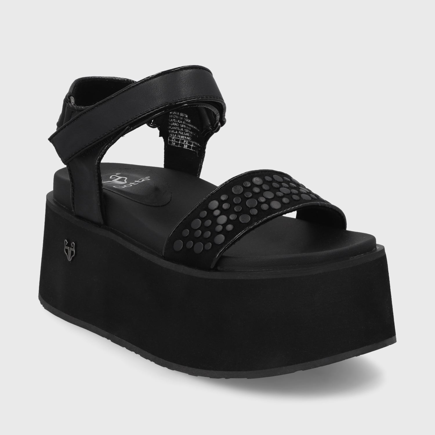Sandalia Negra  Mujer 35185