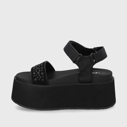 Sandalia Negra  Mujer 35185