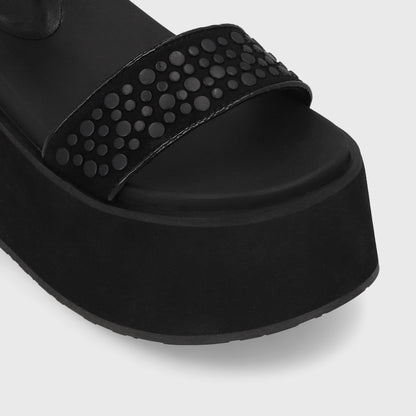 Sandalia Negra  Mujer 35185