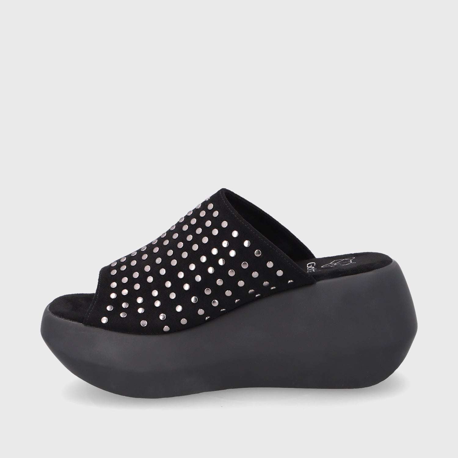 Sandalia Plataforma Negra Mujer 35231