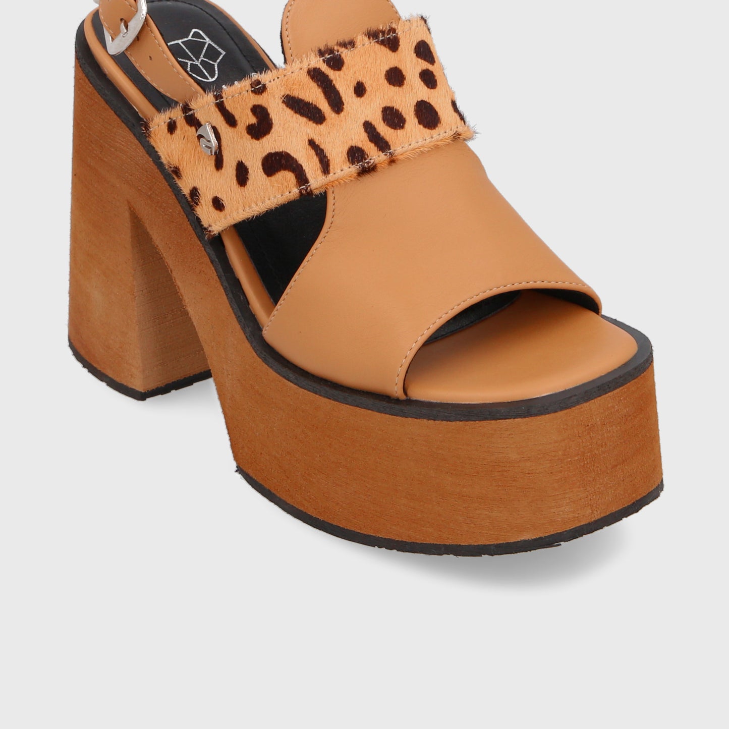 Sandalia Plataforma Animal Print Mujer 35291