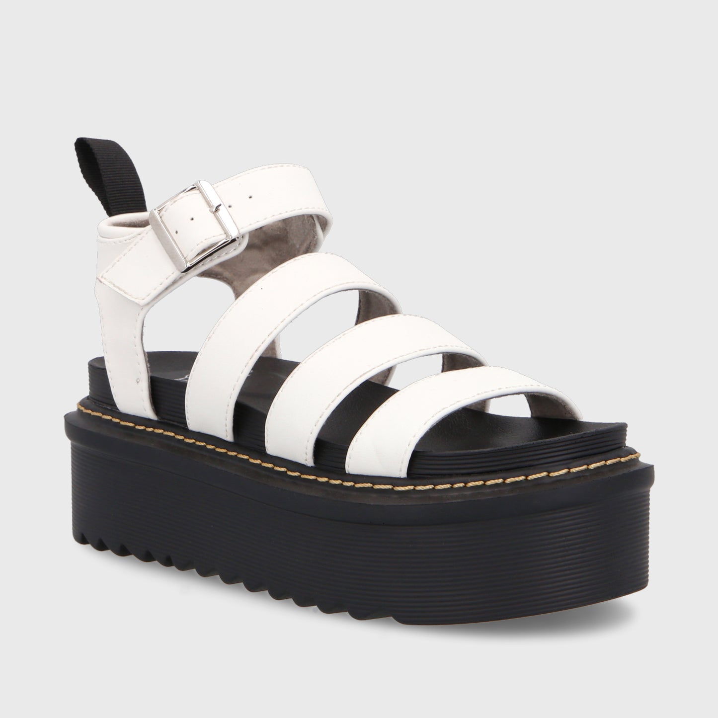 Sandalia Plataforma Blanca Mujer 35300