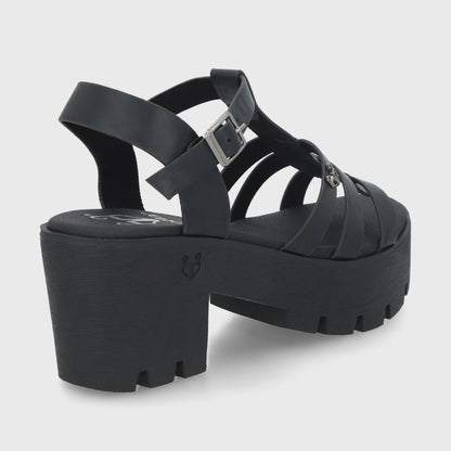 Sandalia Negra  Mujer 43023