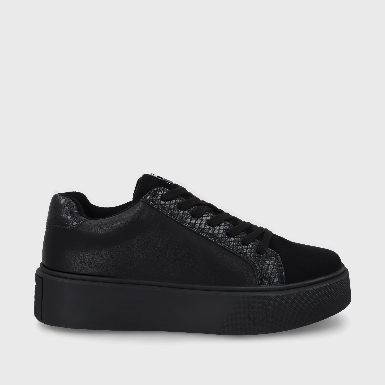 Zapatilla Negra Brillante Mujer 43042