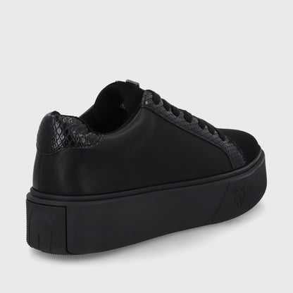 Zapatilla Negra Brillante Mujer 43042