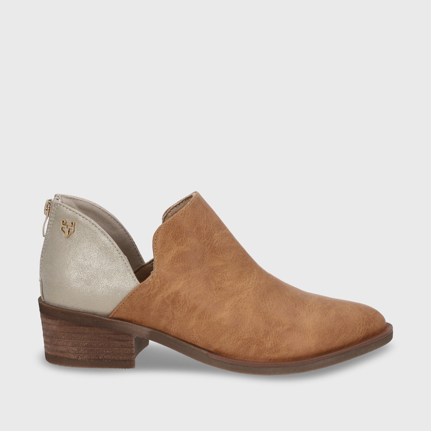 Zapato Taco Beige Mujer 43108