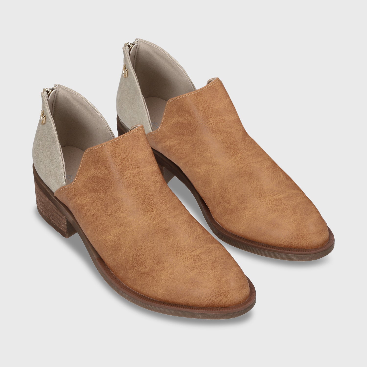 Zapato Taco Beige Mujer 43108