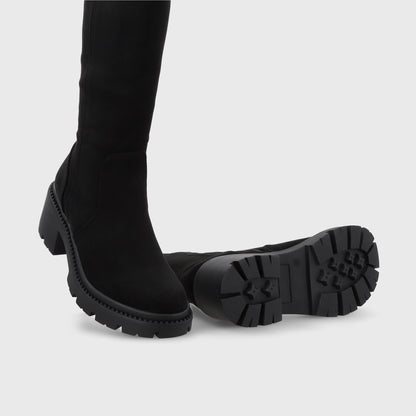 Bota Taco Negra Mujer 55301