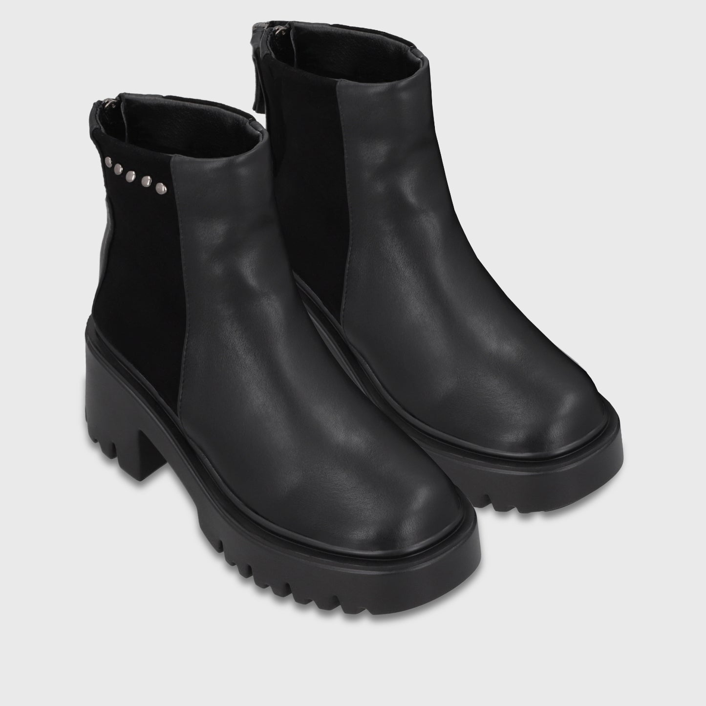 Botin Plataforma Negro Mujer 4575401