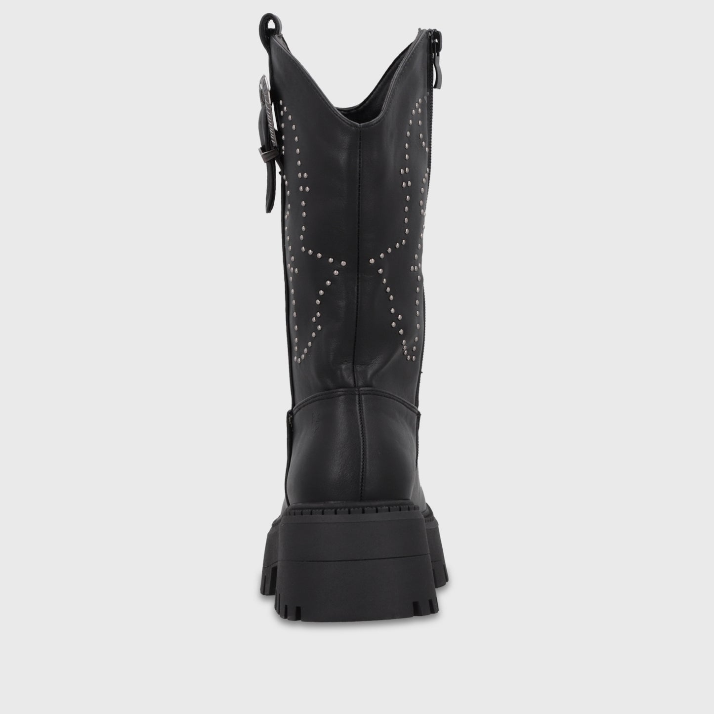 Bota Plataforma Negra Mujer 45807