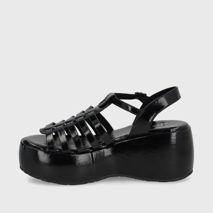 Sandalia Negra Mujer 45821