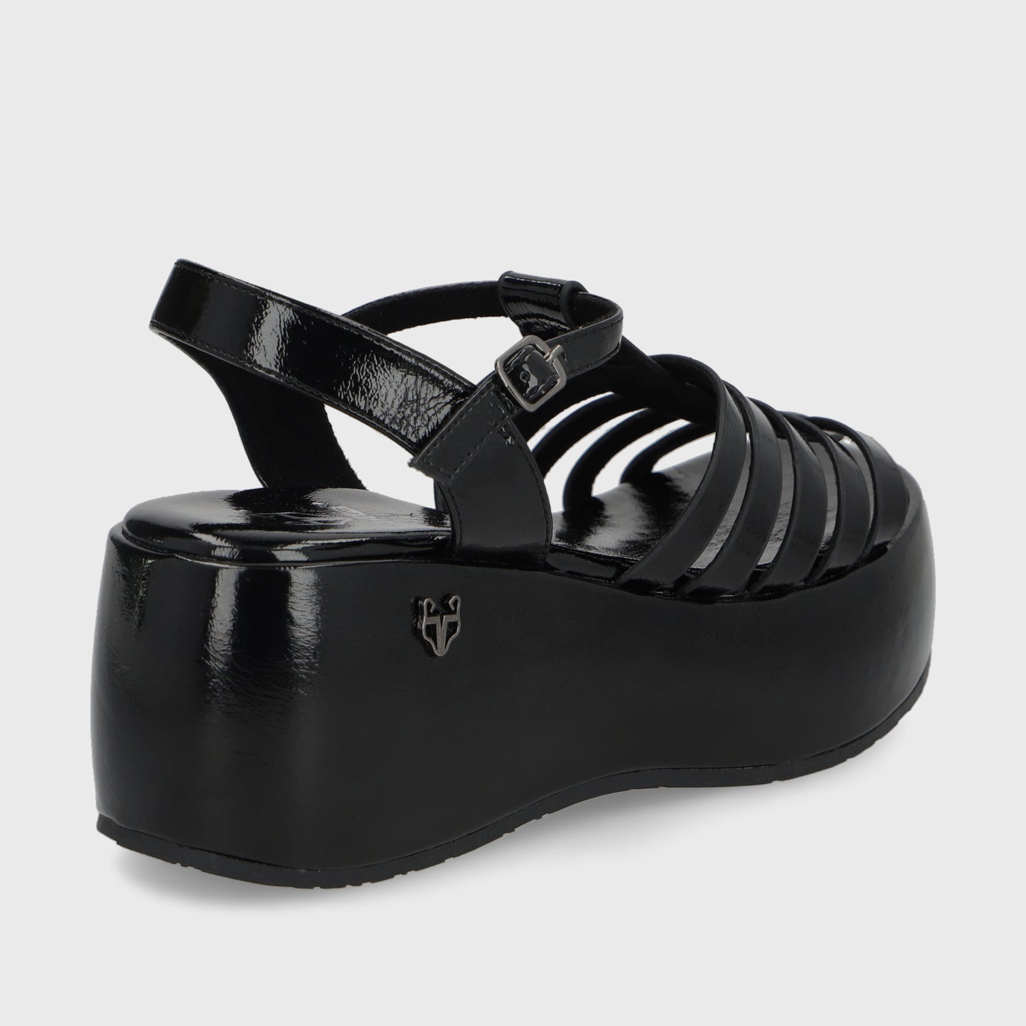 Sandalia Negra Mujer 45821